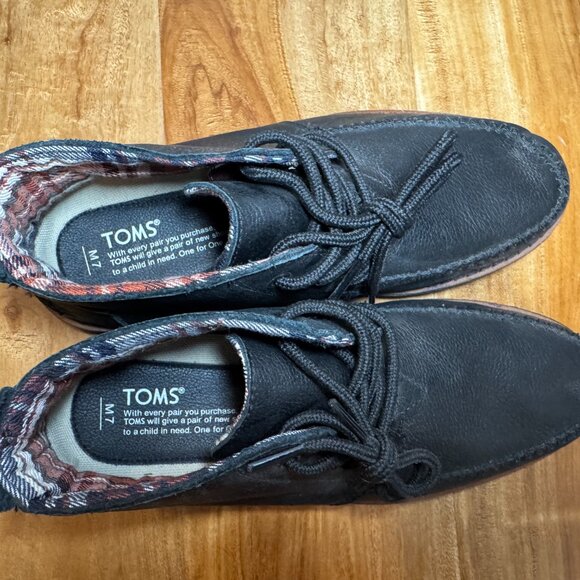 TOMS Men’s Waterproof Chukka Boots – Size 7M – Black - Brand New! - Picture 4 of 5